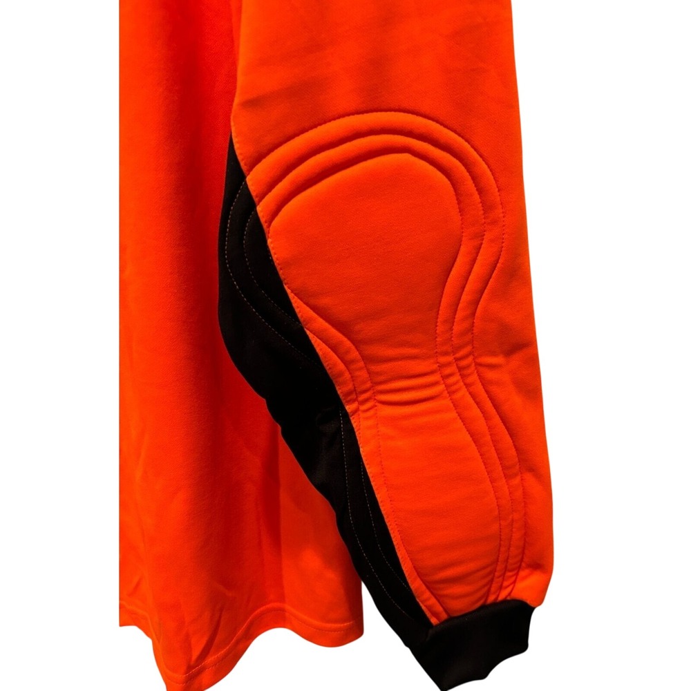 Vizari Goalkeeper Jersey Adult Large Men's Orange Padded Elbow Soccer Shirt - Picture 4 of 5